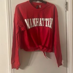 Manhattan crop sweat shirt
